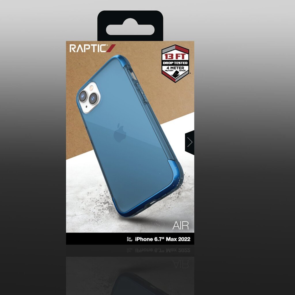 Raptic X-Doria Air iPhone 14 Plus armored blue hinta ja tiedot | Puhelimen kuoret ja kotelot | hobbyhall.fi