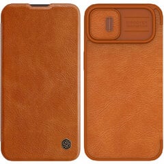 Nillkin Qin Pro Leather iPhone 14 Pro 6.1 2022 Brown hinta ja tiedot | Puhelimen kuoret ja kotelot | hobbyhall.fi