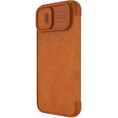 Nillkin Qin Pro Leather iPhone 14 Plus 6.7 2022 Brown hinta ja tiedot | Puhelimen kuoret ja kotelot | hobbyhall.fi