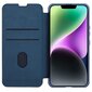 Nillkin Qin Cloth Pro iPhone 14 Camera Protector Holster Flip Blue hinta ja tiedot | Puhelimen kuoret ja kotelot | hobbyhall.fi