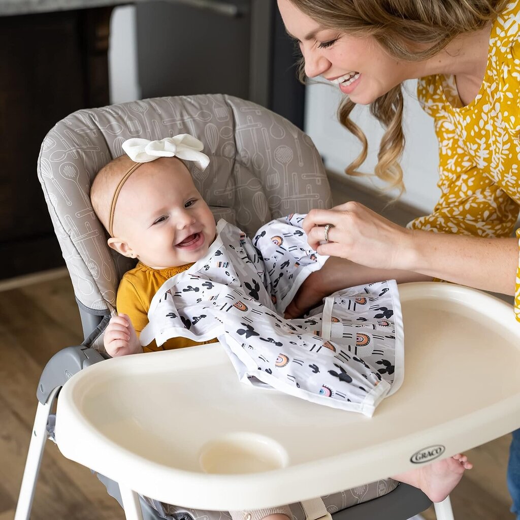 Vedenpitävä ruokalappu Baby Planet, pitkät hihat ja tasku 1 kpl, 6-24 kk. hinta ja tiedot | Ruokalaput | hobbyhall.fi