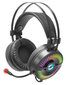 On-ear kuulokkeet Speedlink + mikrofoni Quyre RGB 7.1, must (SL-860006-BK) hinta ja tiedot | Kuulokkeet | hobbyhall.fi