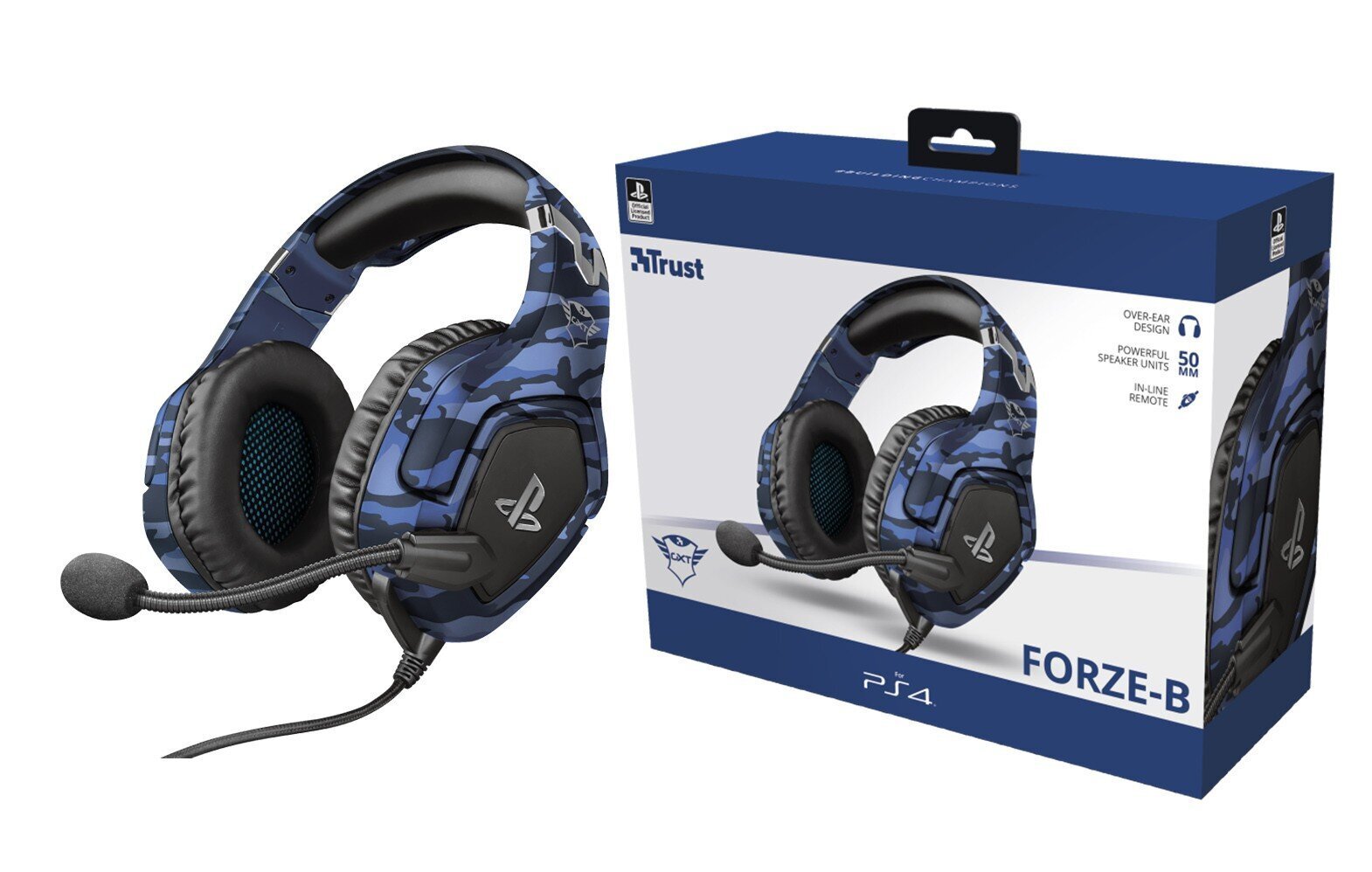 Trust GXT 488 Forze-B PS4 hinta ja tiedot | Kuulokkeet | hobbyhall.fi