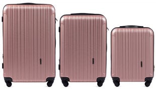 Pieni vaaleanpunainen (ruusukulta) matkalaukku Wings 2011 (koko S) käsimatkatavaroille hinta ja tiedot | Matkalaukut ja -kassit | hobbyhall.fi