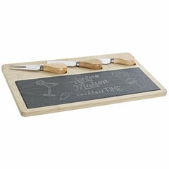 Leikkuulauta DKD Home Decor 33 x 19 x 2,4 cm Luonnollinen Musta hinta ja tiedot | Dkd Home Decor Ruokailuvälineet ja keittiötarvikkeet | hobbyhall.fi