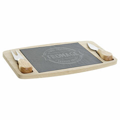 Leikkuulauta DKD Home Decor 28 x 17 x 2,3 cm Luonnollinen Musta Metalli Taulu hinta ja tiedot | Leikkuulaudat | hobbyhall.fi