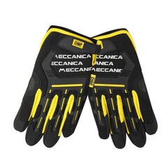 Mechanic's Gloves OMP MECH Keltainen/Musta S hinta ja tiedot | Suojavarusteet ja ajohanskat | hobbyhall.fi