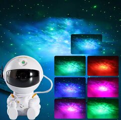 LED 3D galaksi- ja tähtiprojektori, yövalo, astronautti hinta ja tiedot | Juhlakoristeet | hobbyhall.fi