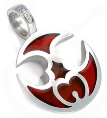 Bico "Mask Oceania" Pieni läpinäkyvä punainen hartsi ja metalliriipus (BTS1 Red) hinta ja tiedot | Kaulakorut | hobbyhall.fi
