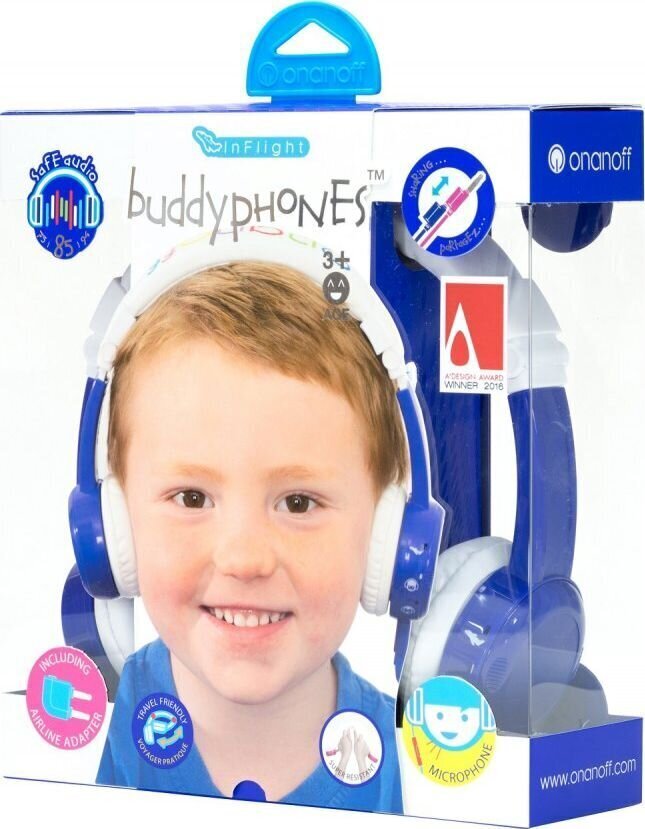 BuddyPhones BP-IF-BLUE-01-K hinta ja tiedot | Kuulokkeet | hobbyhall.fi