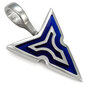 Bico "Tyra Spear" pieni läpinäkyvä sininen hartsi ja metalliriipus (BTS14 sininen) hinta ja tiedot | Kaulakorut | hobbyhall.fi