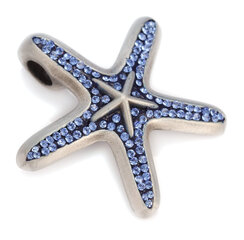 Bico "Ocean Celeste" Pave Star kalariipus kristalleilla (PV8 sininen) hinta ja tiedot | Kaulakorut | hobbyhall.fi