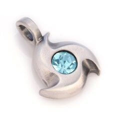 Bico "Petite" riipus vaaleansinisillä kristalleilla (MS2 Light Blue) ja Extra Loop hinta ja tiedot | Kaulakorut | hobbyhall.fi