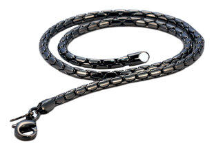 Bico "Snake" musta ketjukaulakoru (F14 musta) 4mm 5/32″ hinta ja tiedot | Miesten korut | hobbyhall.fi