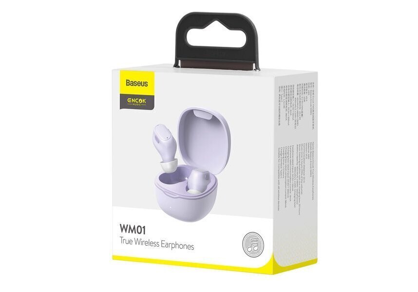 Baseus Encok True Wireless Earphones WM01 Purple hinta ja tiedot | Kuulokkeet | hobbyhall.fi