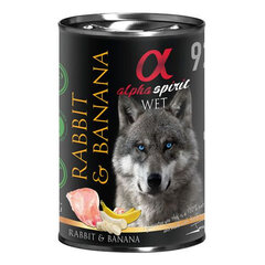 Alpha Spirit purkkiruoka koirille kaninlihalla 400g hinta ja tiedot | ALPHA SPIRIT Lemmikit | hobbyhall.fi