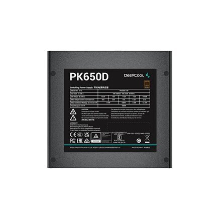 Deepcool R-PK650D-FA0B-EU hinta ja tiedot | Virtalähteet | hobbyhall.fi