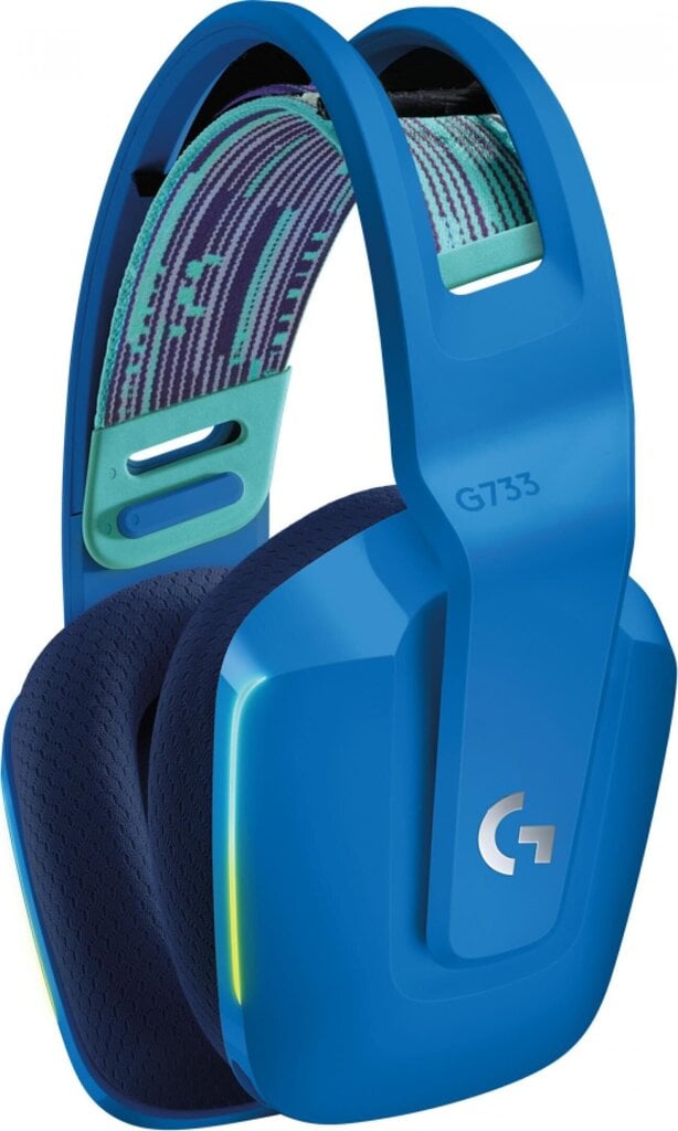 Logitech G733 Lightspeed RGB langattomat pelikuulokkeet (sininen), 981-000943 hinta ja tiedot | Kuulokkeet | hobbyhall.fi