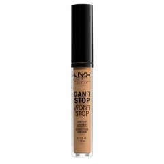 Peitevoide NYX Can't Stop Won't Stop Contour Concealer Golden Honey, 3,5 ml hinta ja tiedot | Meikkivoiteet ja puuterit | hobbyhall.fi