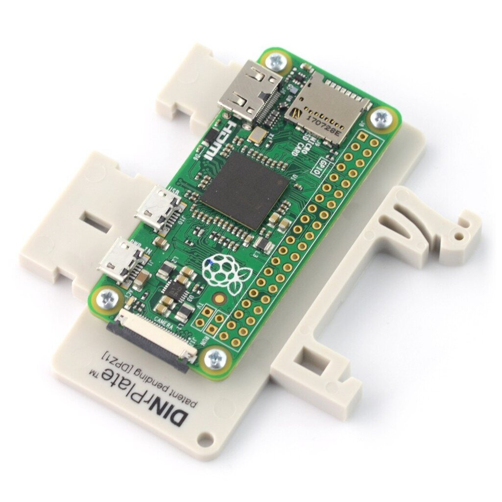 DPZ1 - DIN-kiskokiinnike Raspberry Pi Zerolle hinta ja tiedot | Mikrokontrollerit | hobbyhall.fi