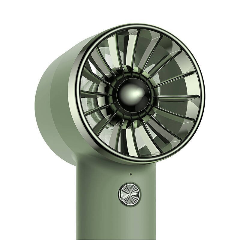 Baseus Flyer Turbine kannettava käsituuletin + Lightning-kaapeli (vihreä) hinta ja tiedot | Tuulettimet | hobbyhall.fi