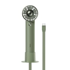 Baseus Flyer Turbine kannettava käsituuletin + Lightning-kaapeli (vihreä) hinta ja tiedot | Baseus Ilmastointi- ja ilmanvaihtolaitteet | hobbyhall.fi