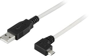 Deltaco Right Angle USB-A / Micro-USB B, 2 m hinta ja tiedot | Deltaco Puhelimet, älylaitteet ja kamerat | hobbyhall.fi