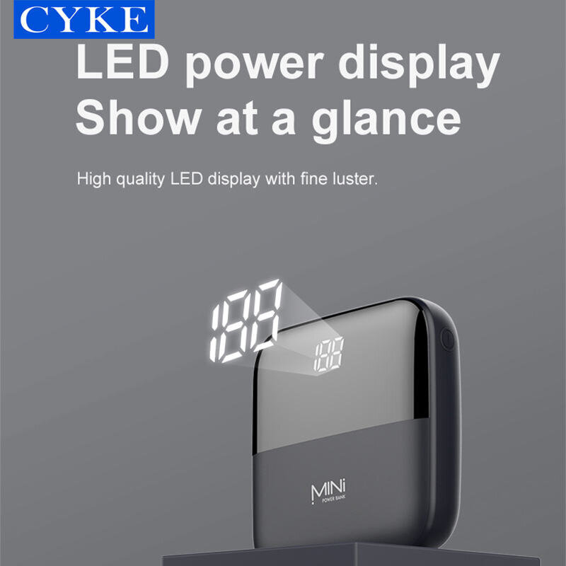 Minimobiilivirtalähde LED-näytöllä, Cyke Q5, 10000mAh (Power Bank) hinta ja tiedot | Varavirtalähteet | hobbyhall.fi