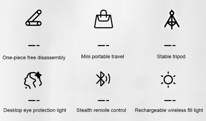 Kokoontaittuva rengas LED-valo sisäänrakennetulla telineellä 2m, 4000mAh akku, Cyke YY-1 ("Ring fill light") hinta ja tiedot | Valokuvaustarvikkeet | hobbyhall.fi