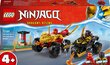 71789 LEGO® NINJAGO Kain ja Rasin auto- ja motskaritaistelu hinta ja tiedot | LEGOT ja rakennuslelut | hobbyhall.fi