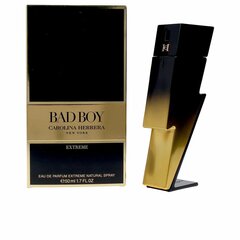 Carolina Herrera Bad Boy Extreme EDP miehille, 50 ml hinta ja tiedot | Miesten hajuvedet | hobbyhall.fi