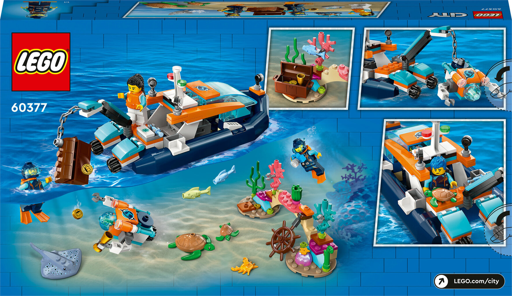 60377 LEGO® City Tutkimussukellusvene hinta ja tiedot | LEGOT ja rakennuslelut | hobbyhall.fi