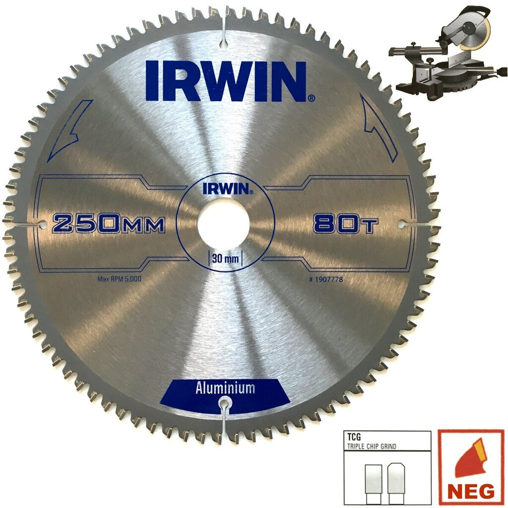 Leikkuuketju Irwin 300x30 (20,16) x96T 2,5 mm TCG / N hinta ja tiedot | Käsityökalut | hobbyhall.fi