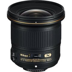 Nikon AF-S NIKKOR 20mm f/1.8G ED hinta ja tiedot | Objektiivit | hobbyhall.fi