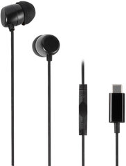 Vivanco kuulokkeet mikrofonilla USB-C, musta (61752) hinta ja tiedot | Vivanco Tietokoneen lisälaitteet | hobbyhall.fi