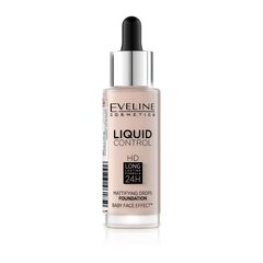 Eveline Liquid Control HD Mattifying Drops meikkivoide, 32 ml hinta ja tiedot | Meikkivoiteet ja puuterit | hobbyhall.fi