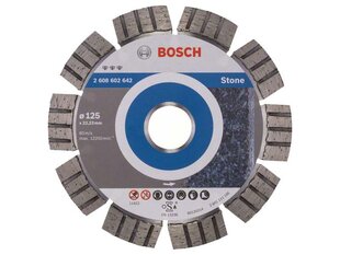 Timanttiketju Bosch Best for Stone 125x22x2,2mm hinta ja tiedot | Käsityökalut | hobbyhall.fi