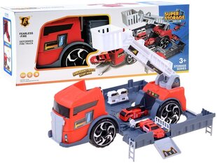 Super Storage truck parkkipaikalla, punainen hinta ja tiedot | Poikien lelut | hobbyhall.fi