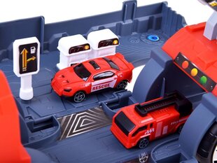 Super Storage truck parkkipaikalla, punainen hinta ja tiedot | Poikien lelut | hobbyhall.fi