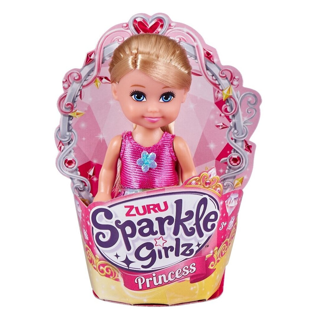 Nukke Sparkle Girlz Cupcake Prinsessa, 10 cm, valikoima, 10015TQ3 hinta ja tiedot | Tyttöjen lelut | hobbyhall.fi