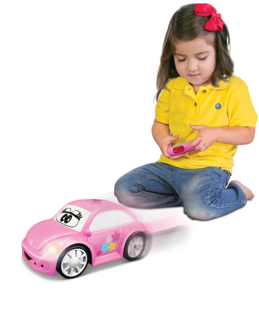BB JUNIOR RC-auto Volkswagen Easy Play, roosa, 16-92003 hinta ja tiedot | Vauvan lelut | hobbyhall.fi
