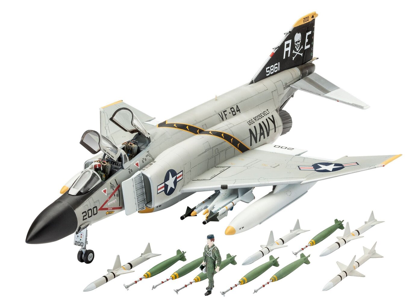 Lennokki F-4J Phantom US Navy hinta ja tiedot | Poikien lelut | hobbyhall.fi