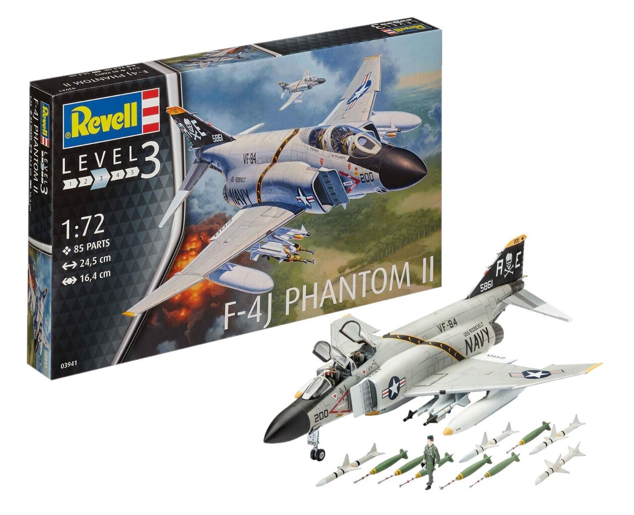 Lennokki F-4J Phantom US Navy hinta ja tiedot | Poikien lelut | hobbyhall.fi