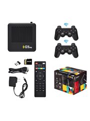 HappyJoe G11 PRO 4K, 128 GB, 40000+ peliä, tukee PSP/DC/N64, Android TV hinta ja tiedot | Pelikonsolit | hobbyhall.fi