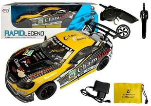 Urheiluauto kaukosäätimellä, keltainen hinta ja tiedot | Poikien lelut | hobbyhall.fi