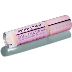 Nestemäinen meikkivoide Makeup Revolution London Conceal & Define 4 g, C6, C6. hinta ja tiedot | Meikkivoiteet ja puuterit | hobbyhall.fi