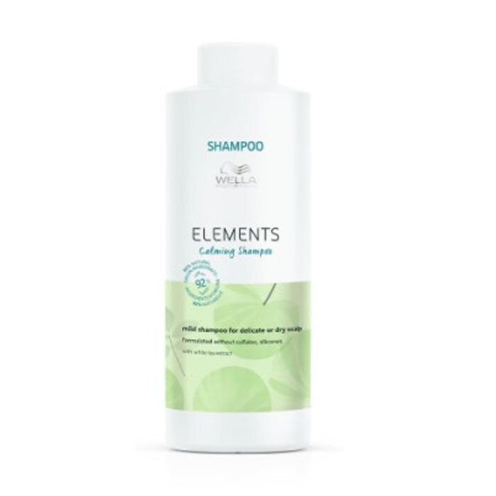 Rauhoittava shampoo Wella Professionals Elements Calming Shampoo 1000ml hinta ja tiedot | Shampoot | hobbyhall.fi