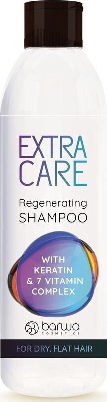 Keratiini- ja 7-vitamiinikompleksia sisältävä shampoo Barwa Extra Care, 300ml hinta ja tiedot | Shampoot | hobbyhall.fi