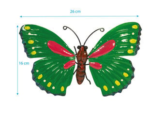 Koristeperhonen Saska Garden, 26 cm, vihreä hinta ja tiedot | Sisustustuotteet | hobbyhall.fi