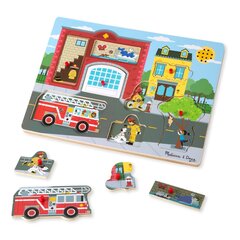 Palapeli äänillä Paloasema Melissa & Doug hinta ja tiedot | Vauvan lelut | hobbyhall.fi